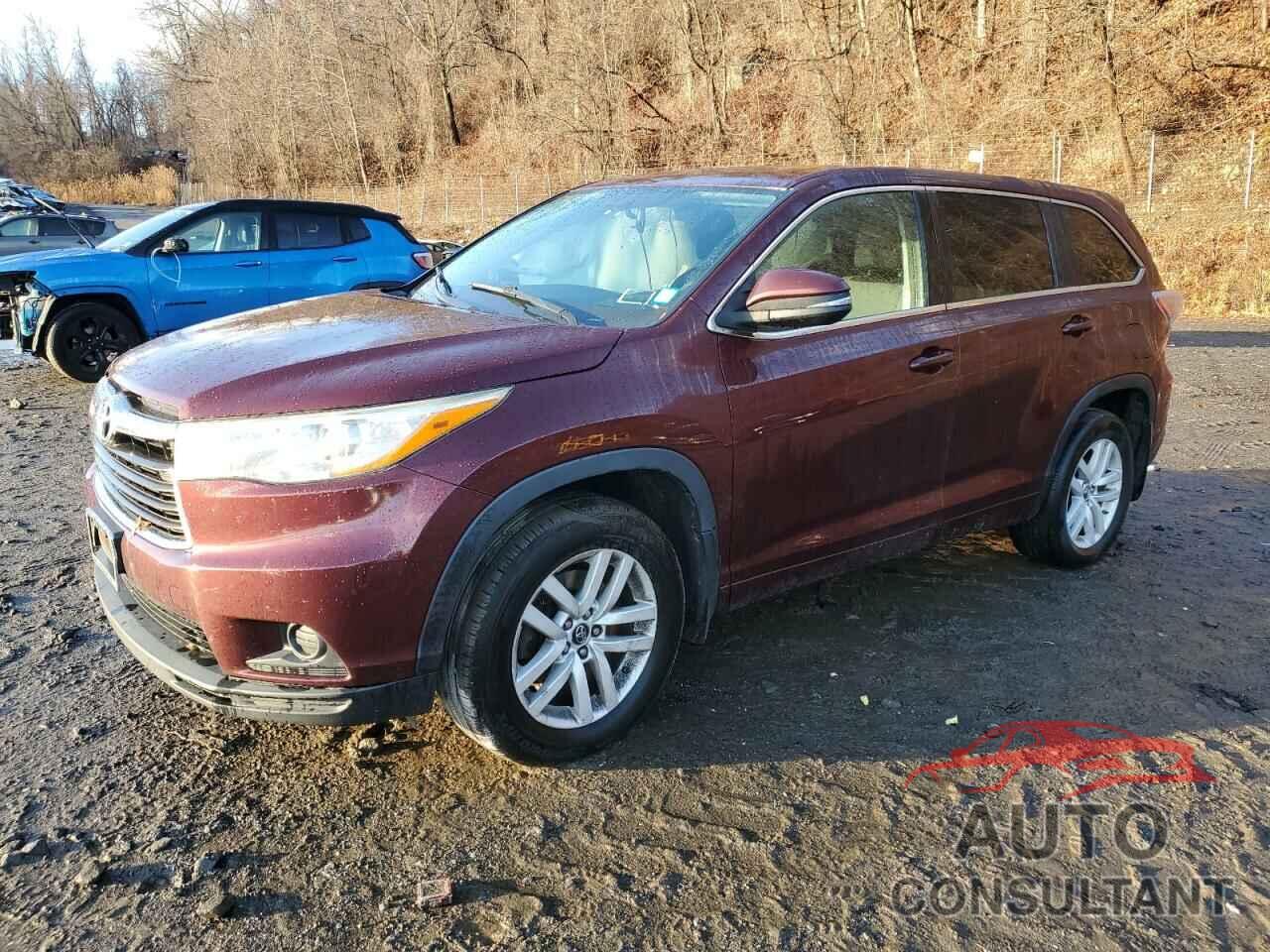 TOYOTA HIGHLANDER 2016 - 5TDBKRFH2GS315443