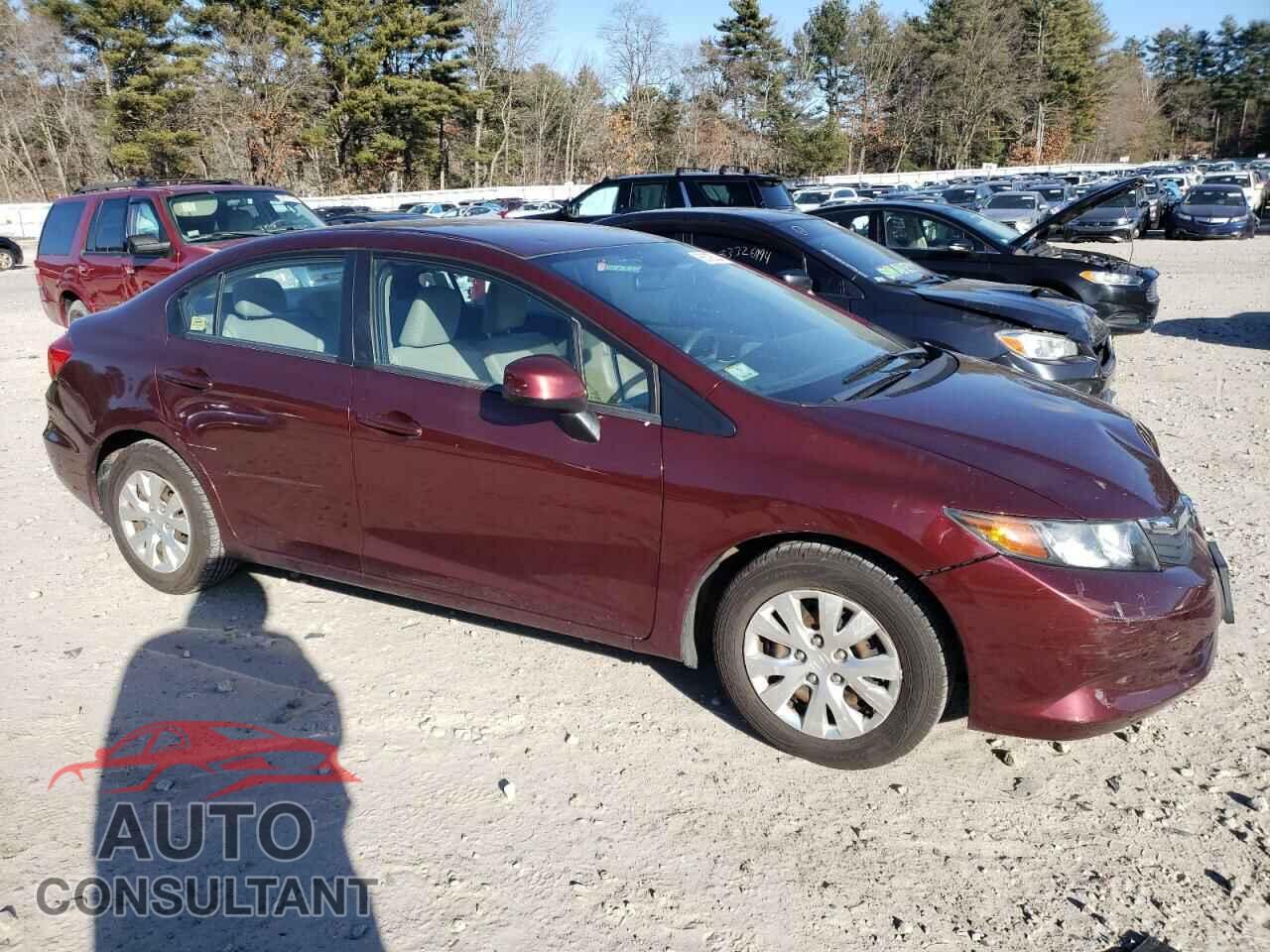 HONDA CIVIC 2012 - 19XFB2F55CE362338