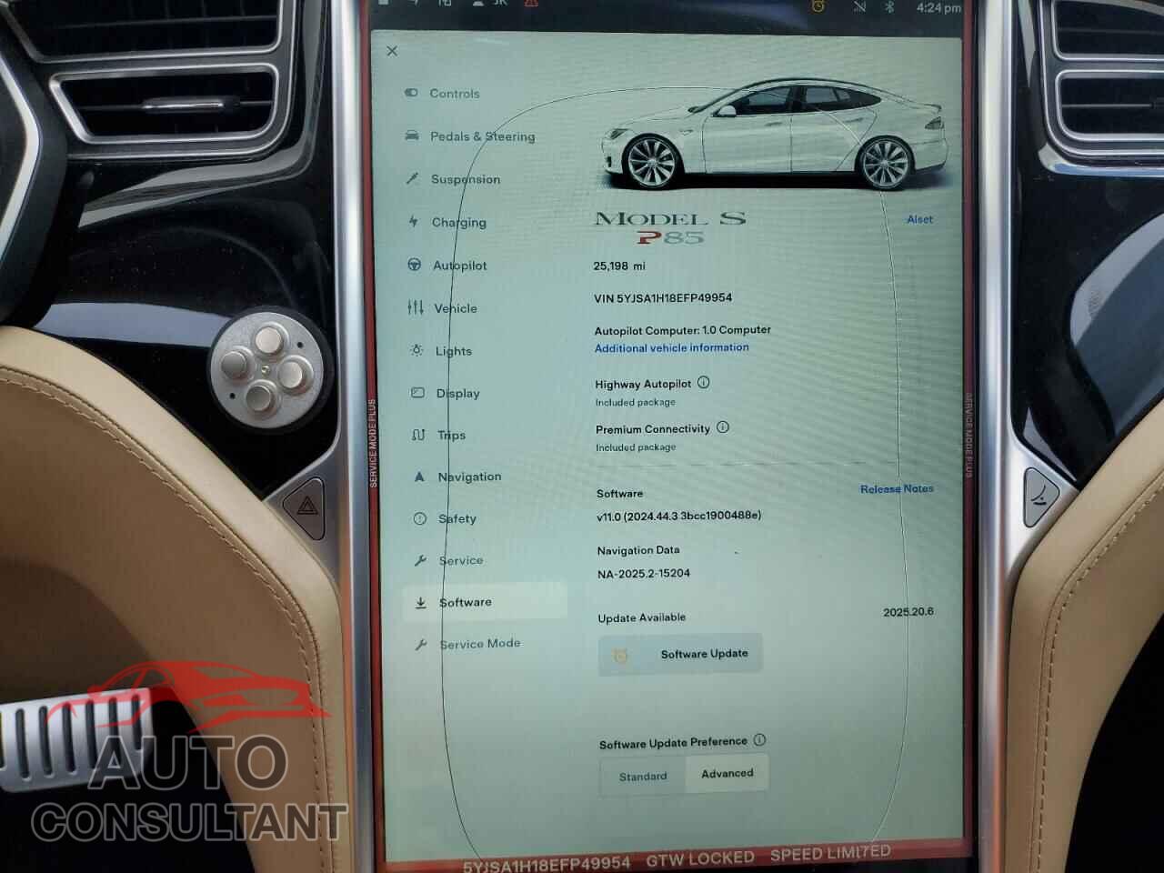 TESLA MODEL S 2014 - 5YJSA1H18EFP49954