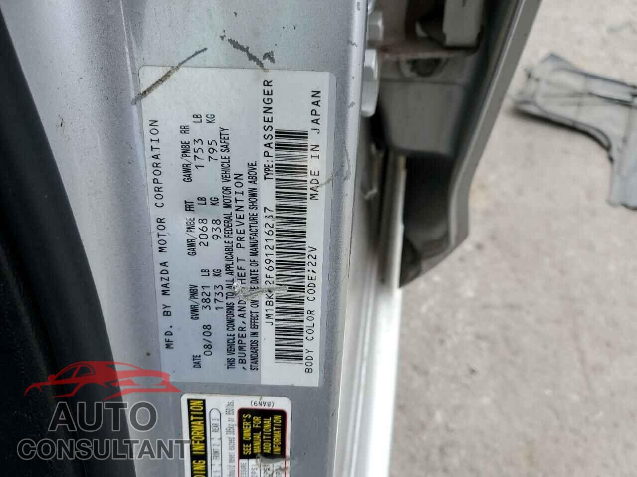 MAZDA 3 2009 - JM1BK32F691216237