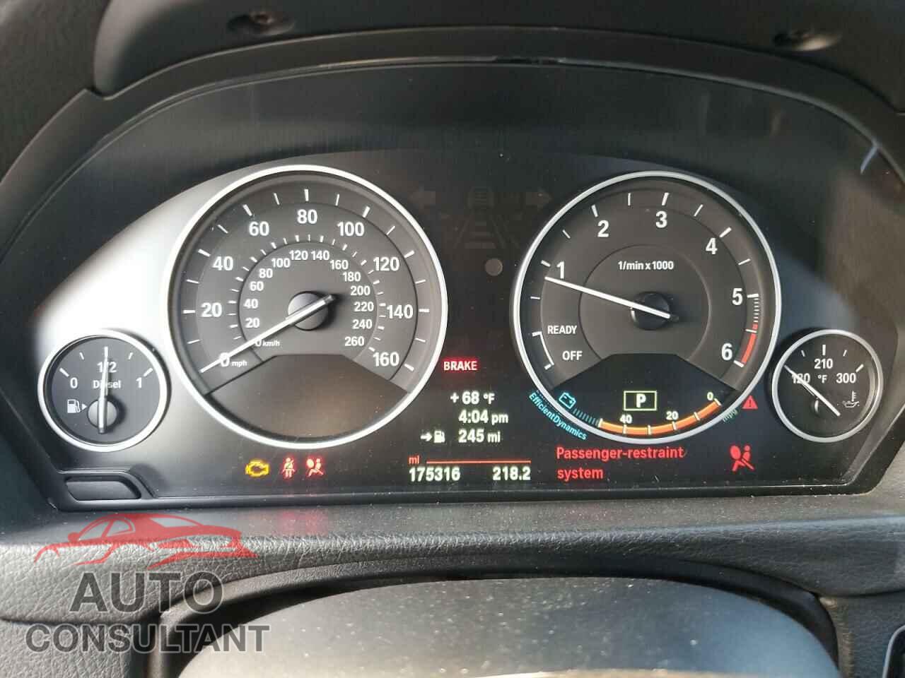 BMW 3 SERIES 2014 - WBA3D3C53EK156021