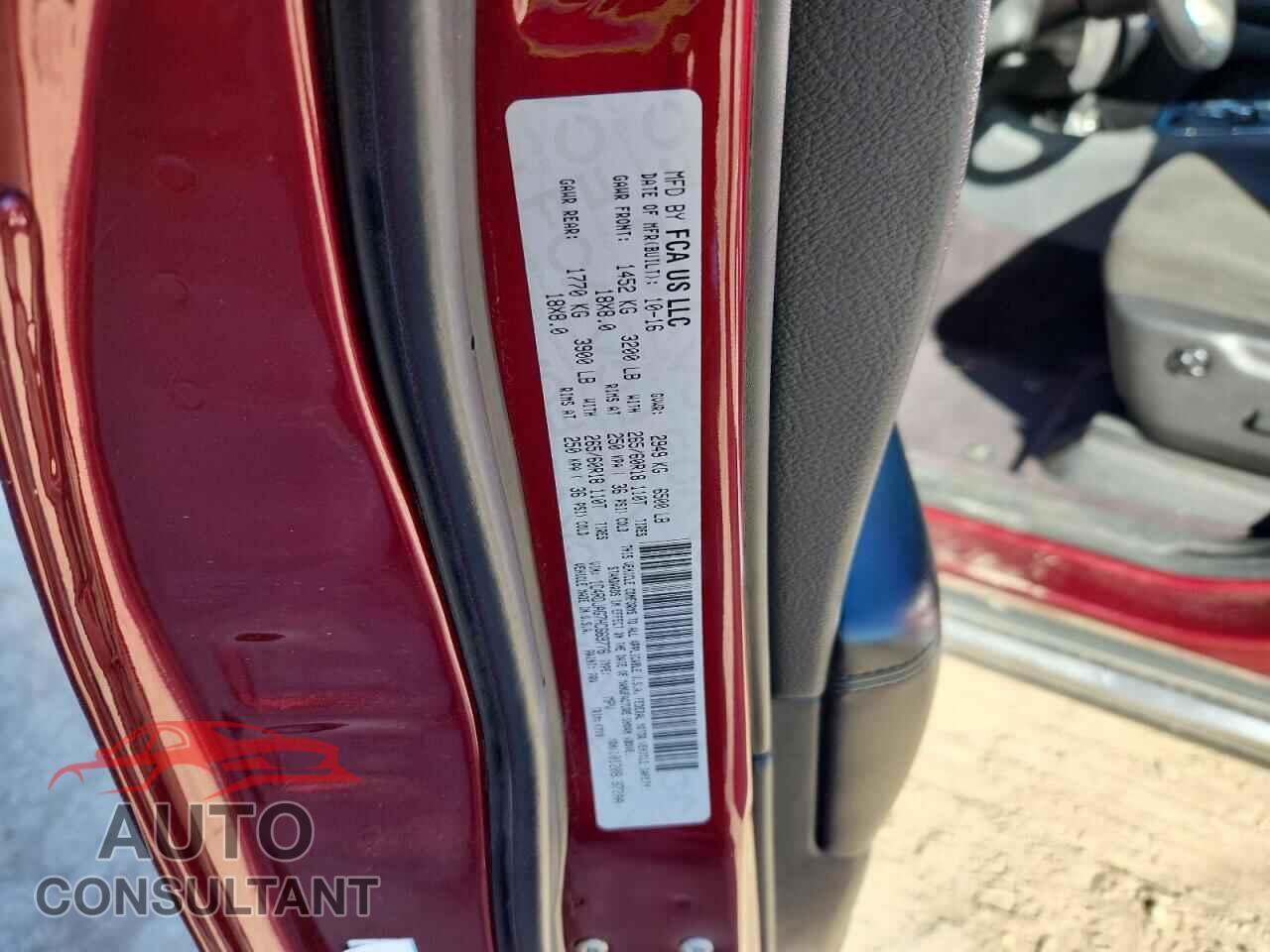 DODGE DURANGO 2017 - 1C4RDJAG7HC669776