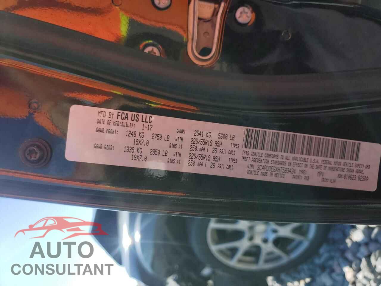 DODGE JOURNEY 2017 - 3C4PDDEGXHT583434