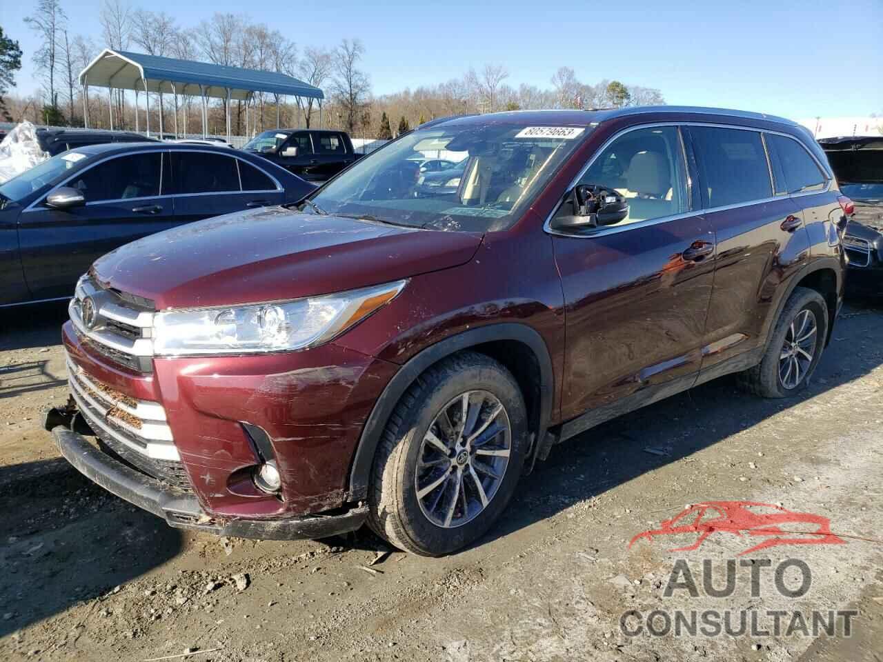 TOYOTA HIGHLANDER 2019 - 5TDJZRFH3KS702230