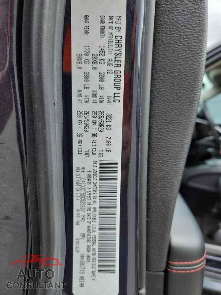DODGE DURANGO 2013 - 1C4SDJCT5DC529697