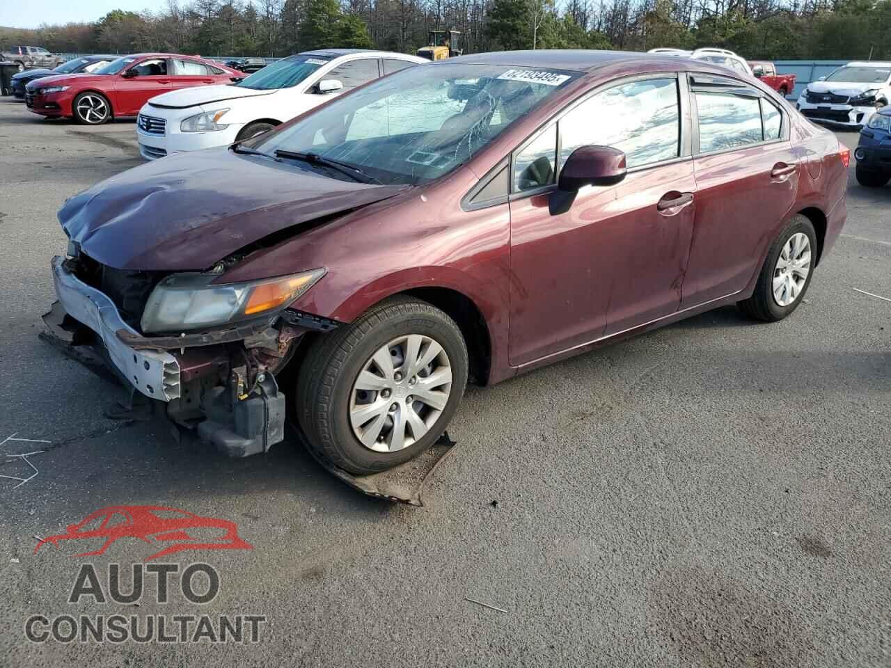 HONDA CIVIC 2012 - 19XFB2F50CE362358
