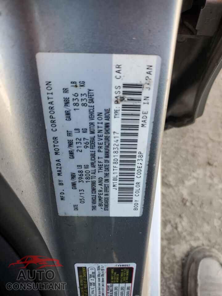 MAZDA 3 2013 - JM1BL1TF8D1832417