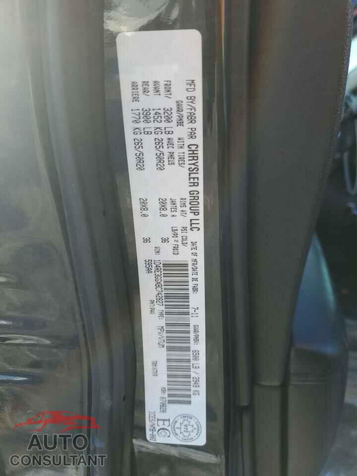 DODGE DURANGO 2011 - 1D4RE3GGXBC742827