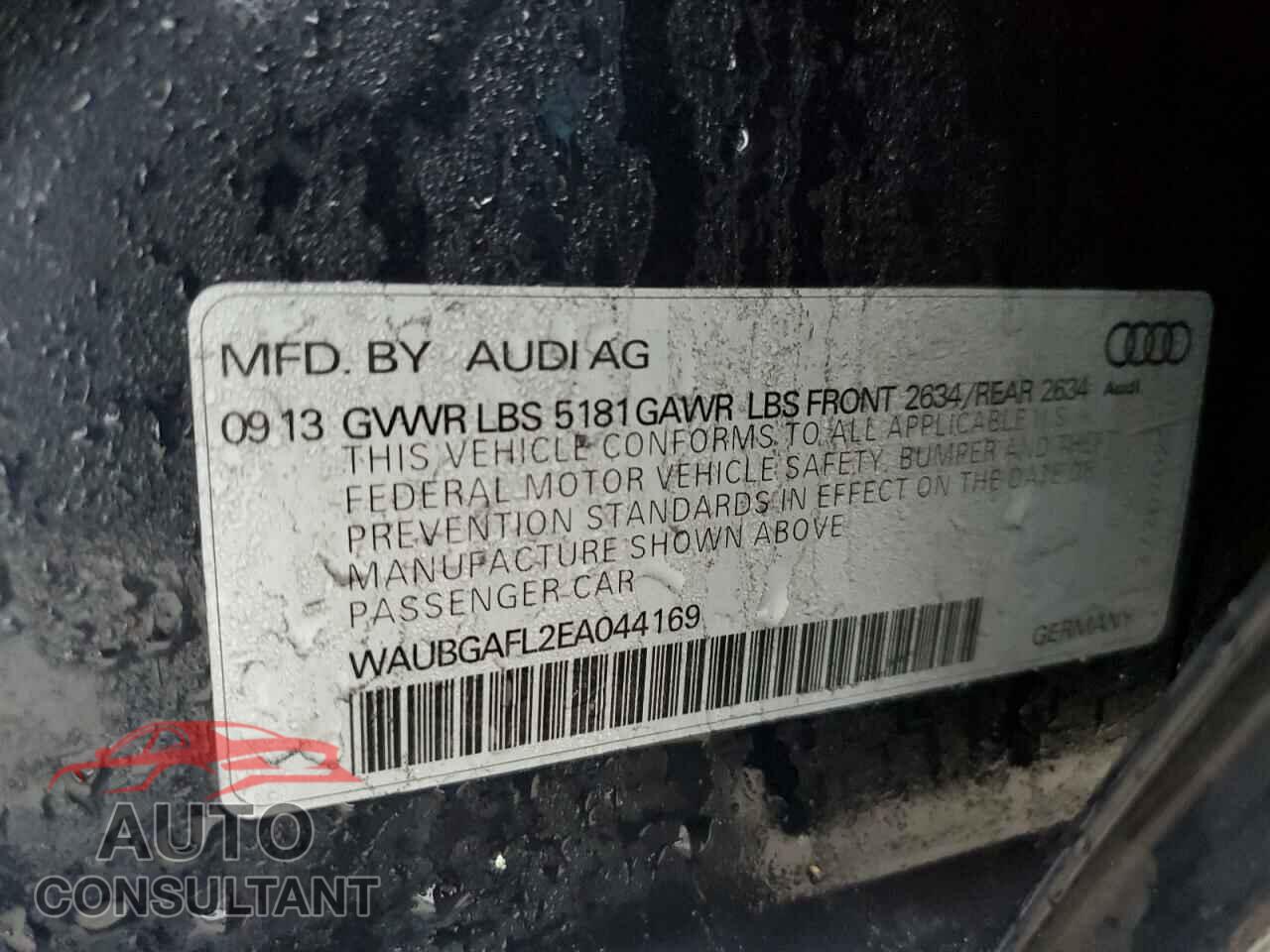 AUDI S4/RS4 2014 - WAUBGAFL2EA044169