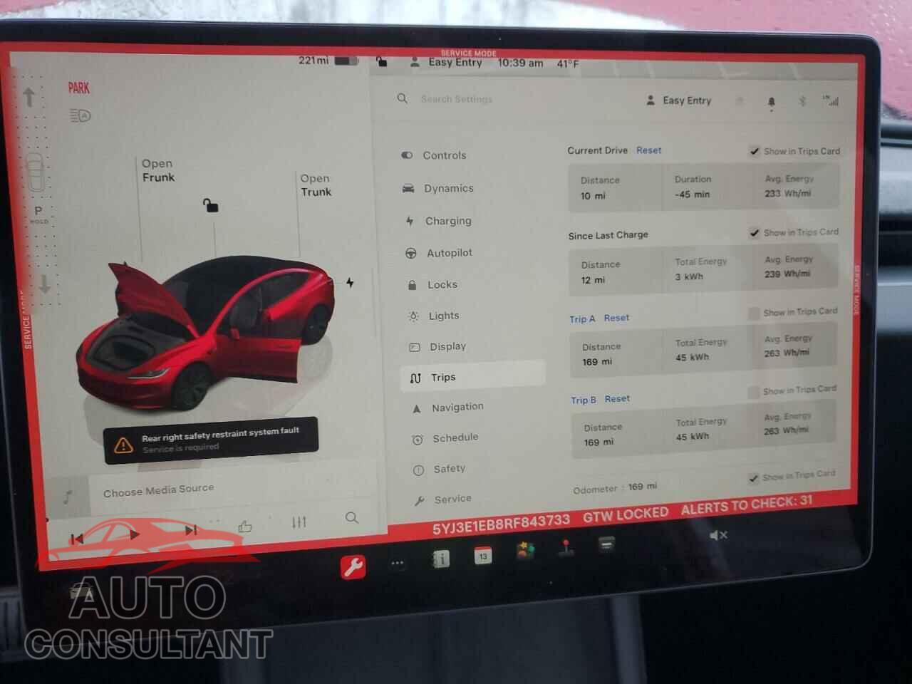 TESLA MODEL 3 2024 - 5YJ3E1EB8RF843733