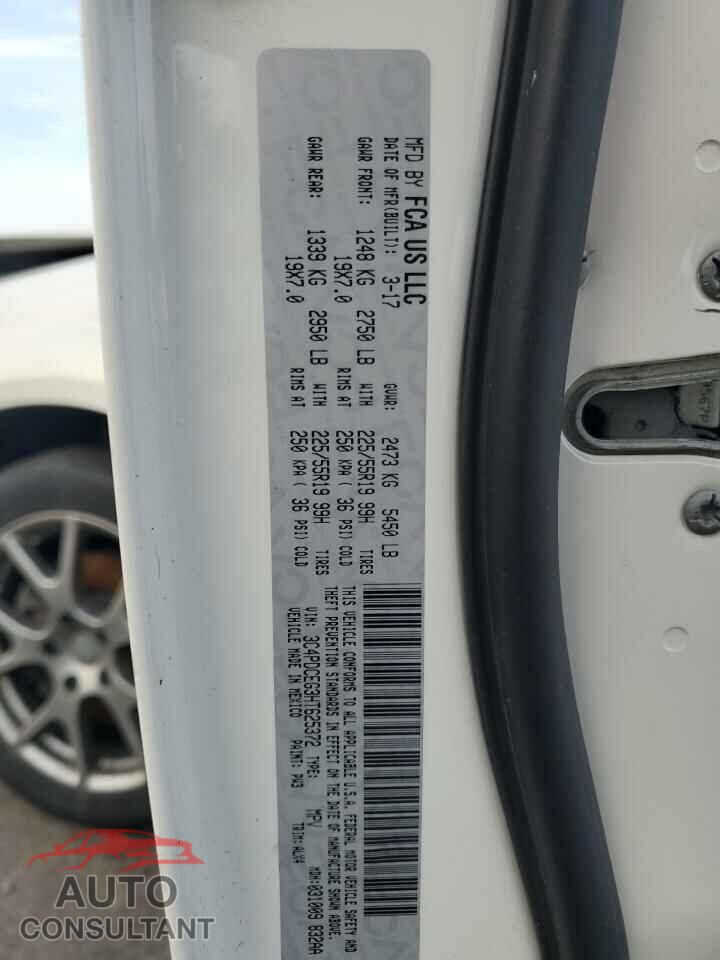 DODGE JOURNEY 2017 - 3C4PDCEG3HT625372
