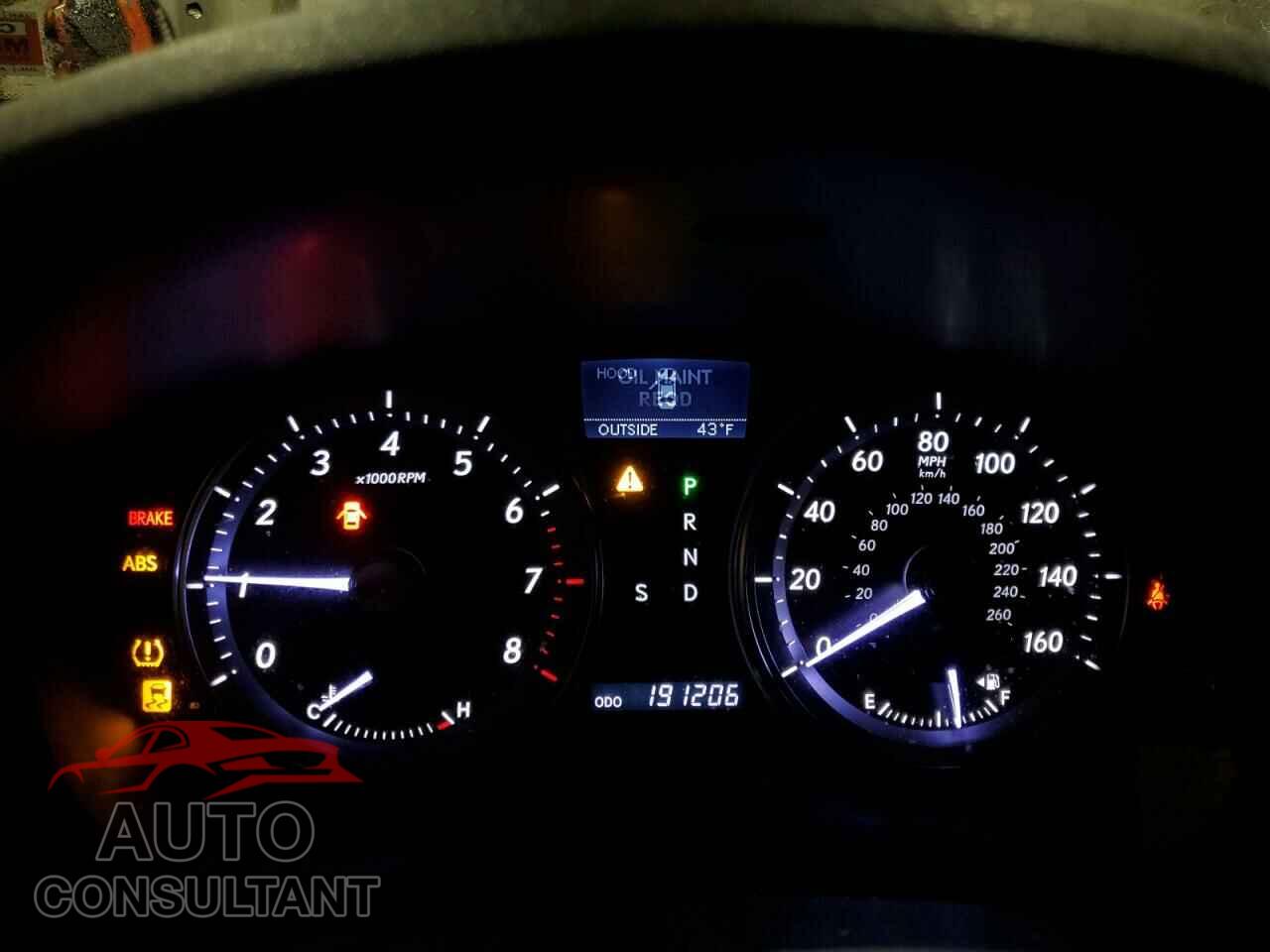 LEXUS ES350 2011 - JTHBK1EG8B2445414