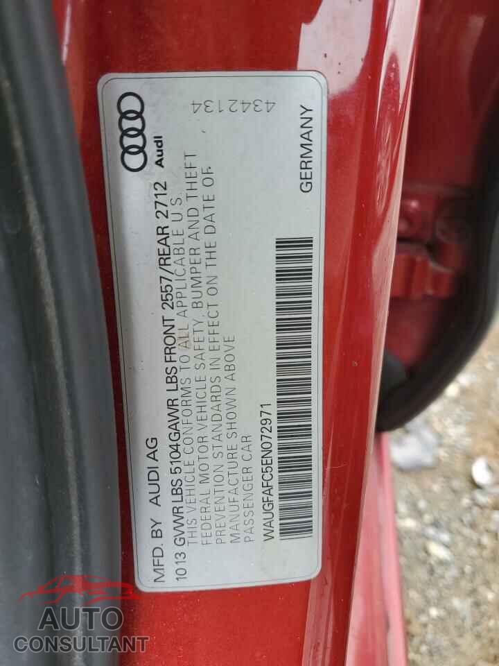 AUDI A6 2014 - WAUGFAFC5EN072971