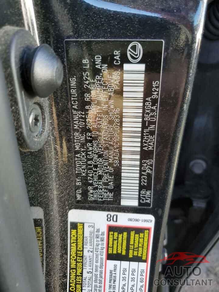 LEXUS ES300 2023 - 58ADA1C10PU028316