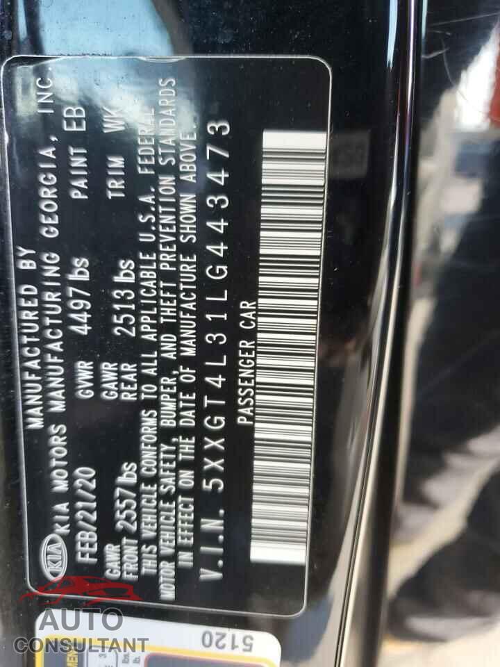 KIA OPTIMA 2020 - 5XXGT4L31LG443473