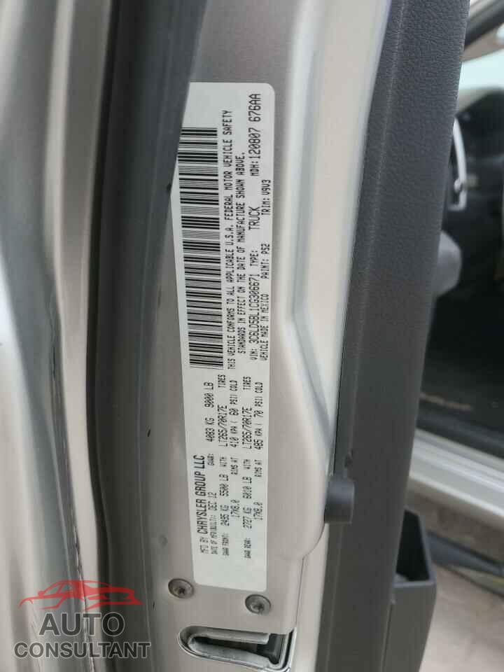 DODGE RAM 2500 2012 - 3C6LD5BL1CG306671