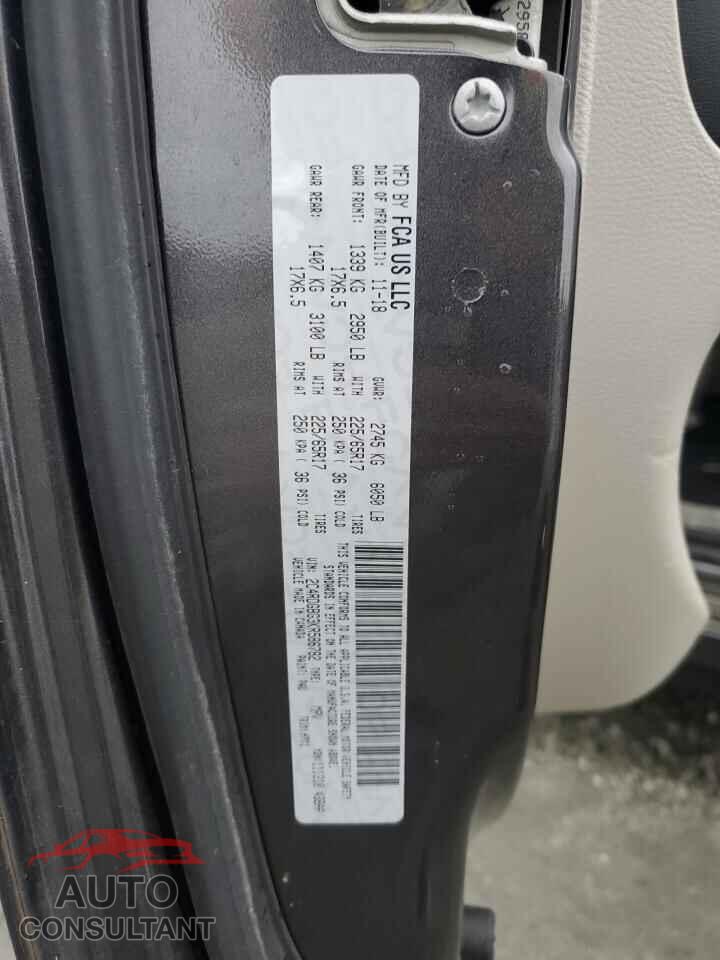 DODGE CARAVAN 2019 - 2C4RDGBG3KR586782