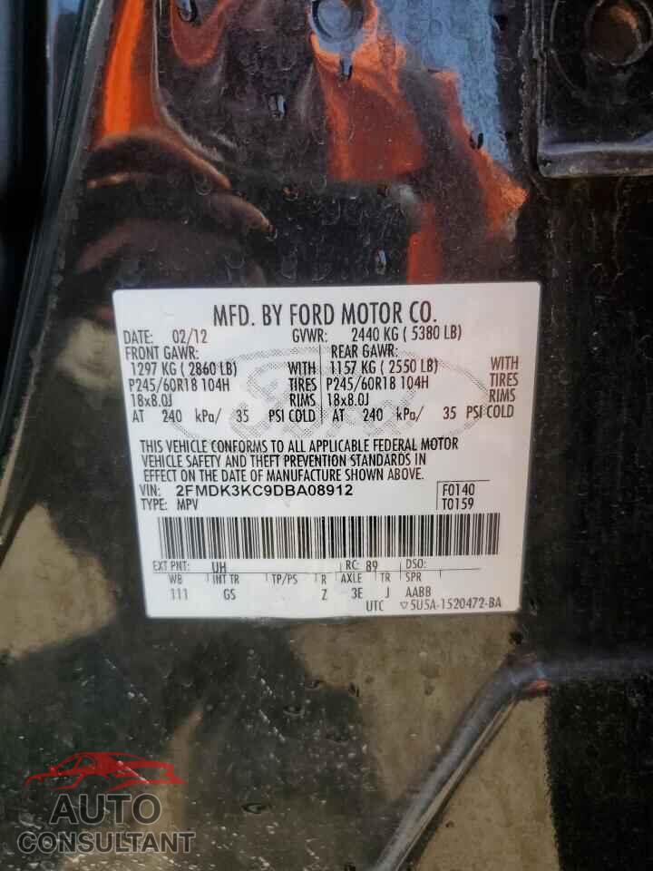 FORD EDGE 2013 - 2FMDK3KC9DBA08912