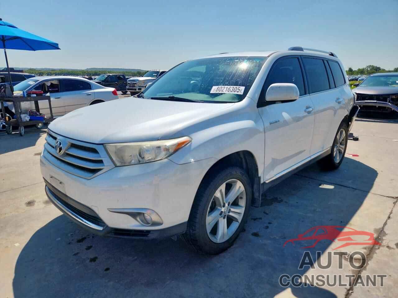 TOYOTA HIGHLANDER 2012 - 5TDYK3EH2CS083266