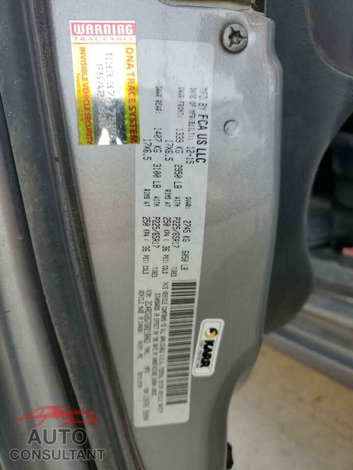 DODGE CARAVAN 2016 - 2C4RDGBG7GR218063