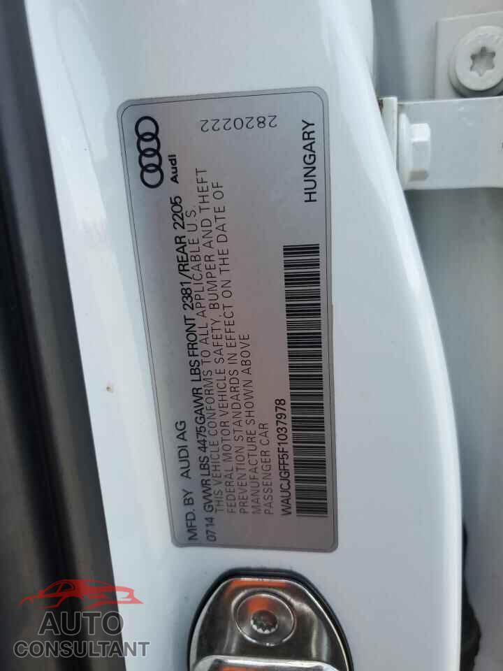 AUDI A3 2015 - WAUCJGFF5F1037978