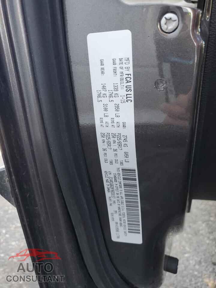 DODGE CARAVAN 2015 - 2C4RDGBG9FR659157