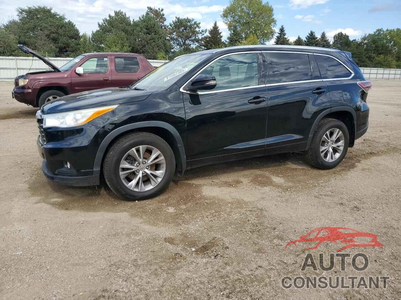 TOYOTA HIGHLANDER 2014 - 5TDJKRFH5ES006686