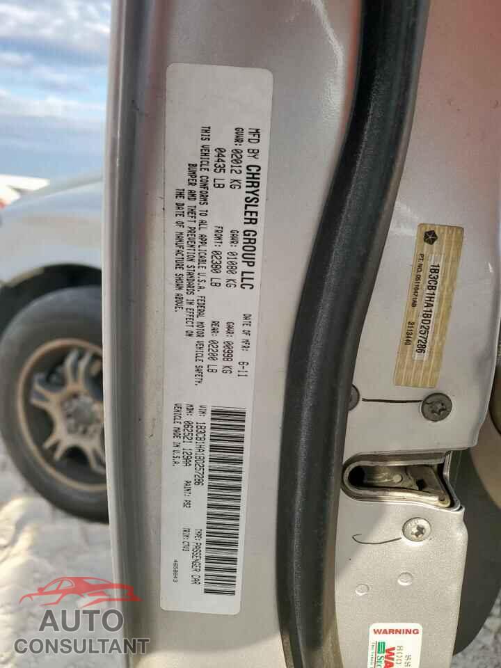 DODGE CALIBER 2011 - 1B3CB1HA1BD257286