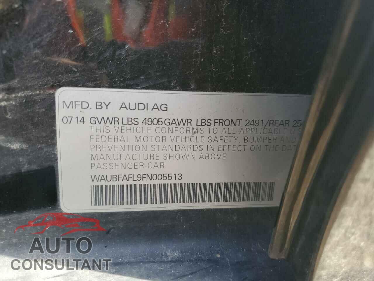 AUDI A4 2015 - WAUBFAFL9FN005513