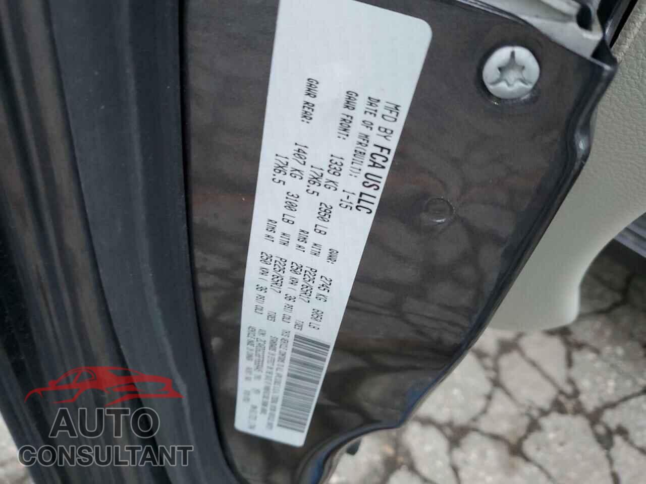 DODGE CARAVAN 2015 - 2C4RDGCG6FR668445