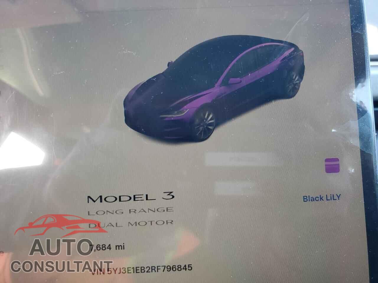 TESLA MODEL 3 2024 - 5YJ3E1EB2RF796845