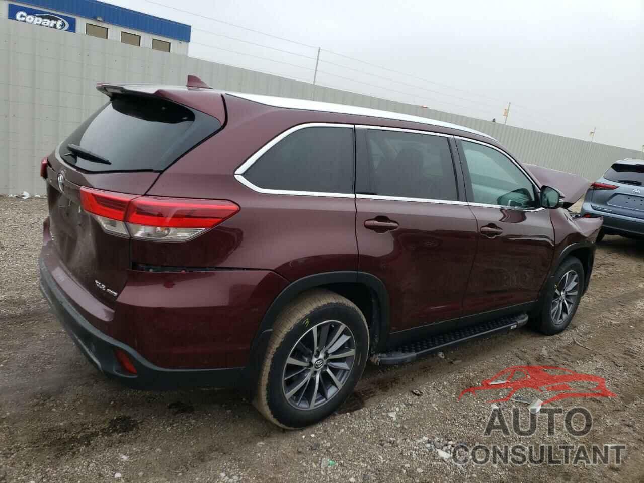 TOYOTA HIGHLANDER 2019 - 5TDJZRFH3KS716886