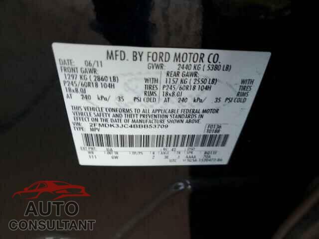 FORD EDGE 2011 - 2FMDK3JC4BBB53709