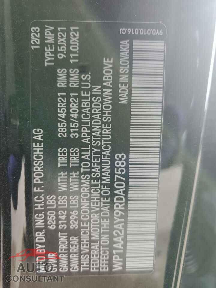 PORSCHE CAYENNE 2024 - WP1AA2AY9RDA07583