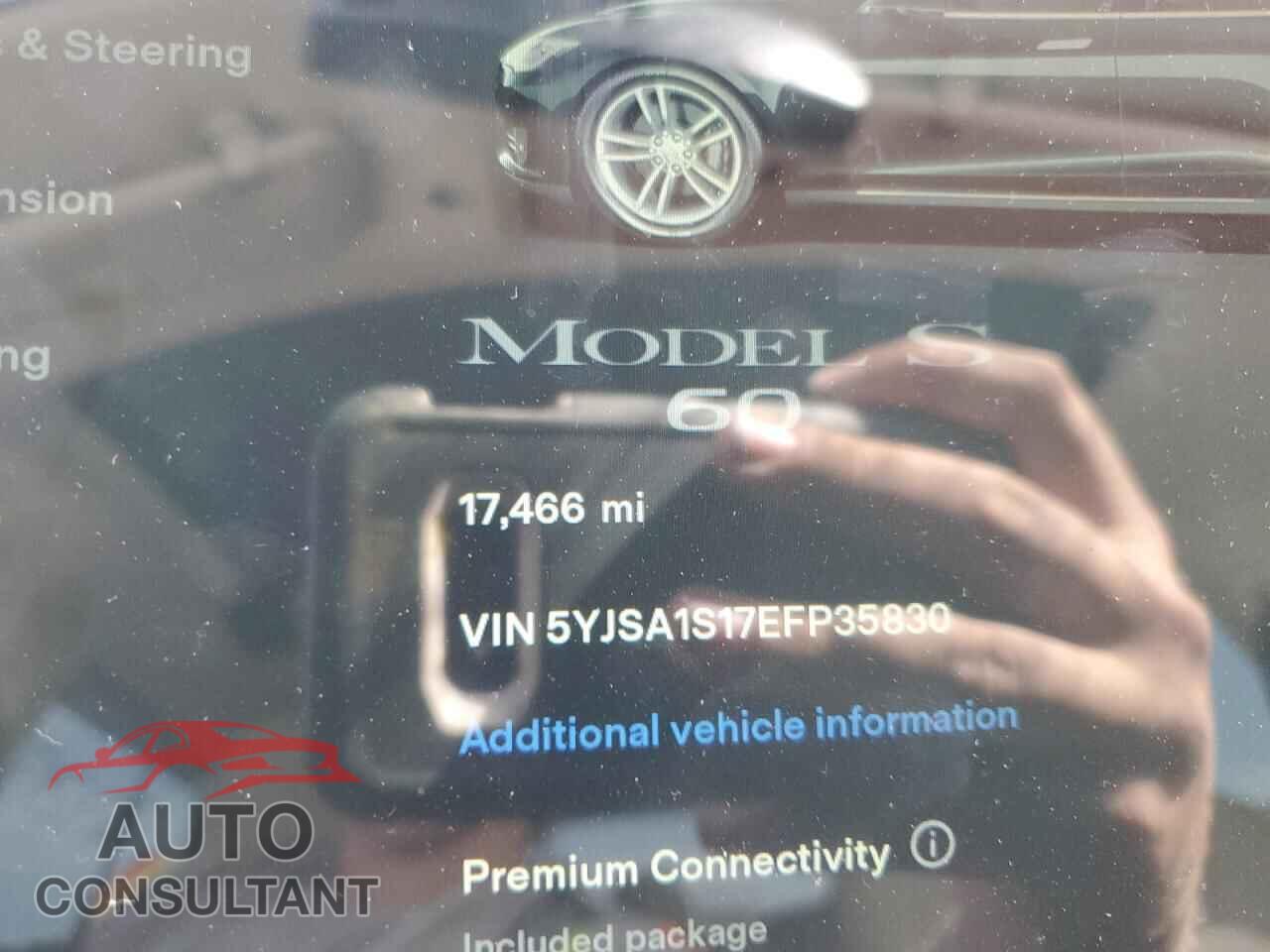 TESLA MODEL S 2014 - 5YJSA1S17EFP35830