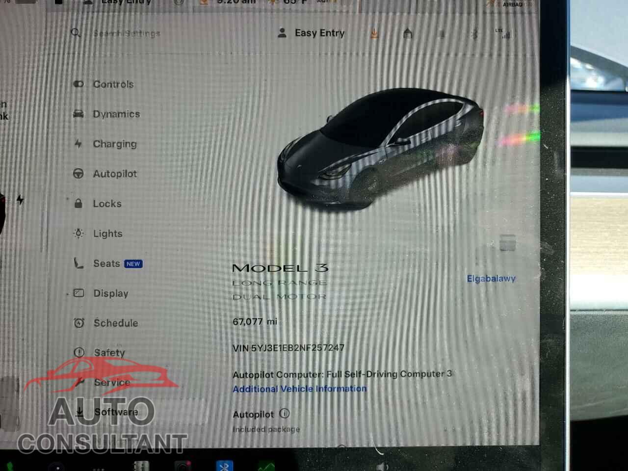 TESLA MODEL 3 2022 - 5YJ3E1EB2NF257247