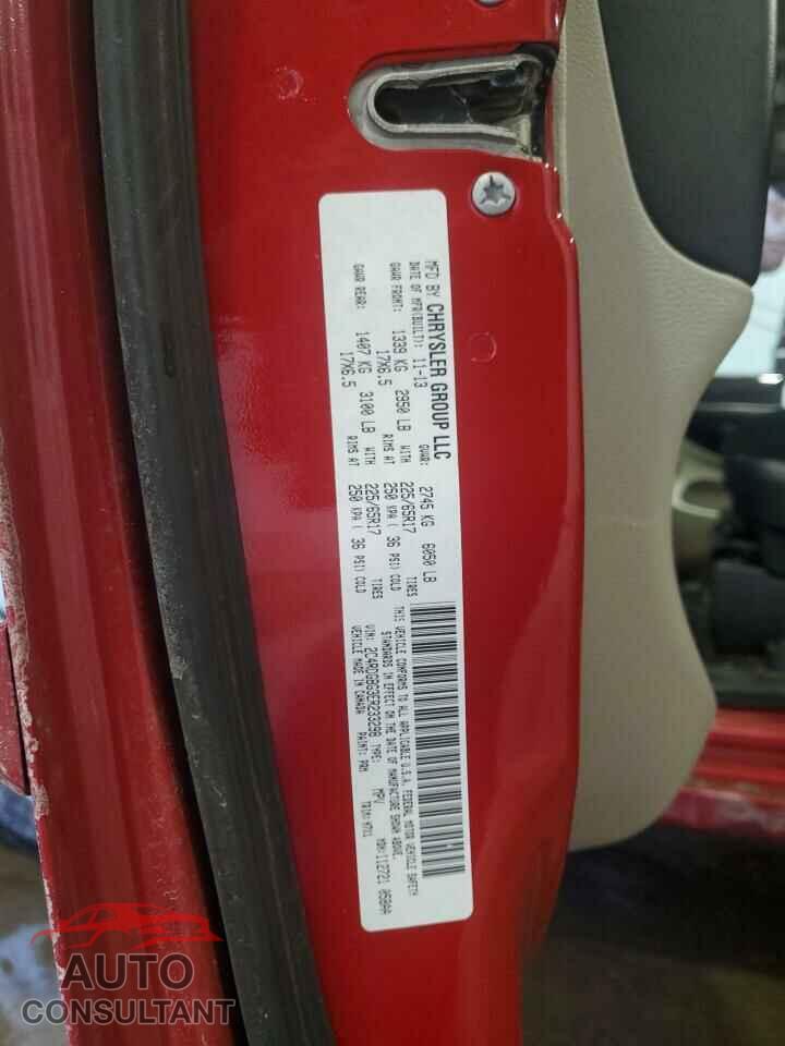 DODGE CARAVAN 2014 - 2C4RDGBG3ER233298