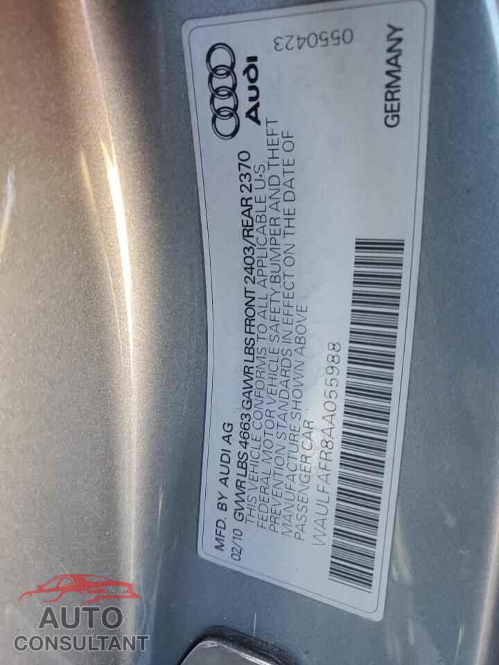 AUDI A5 2010 - WAULFAFR8AA055988