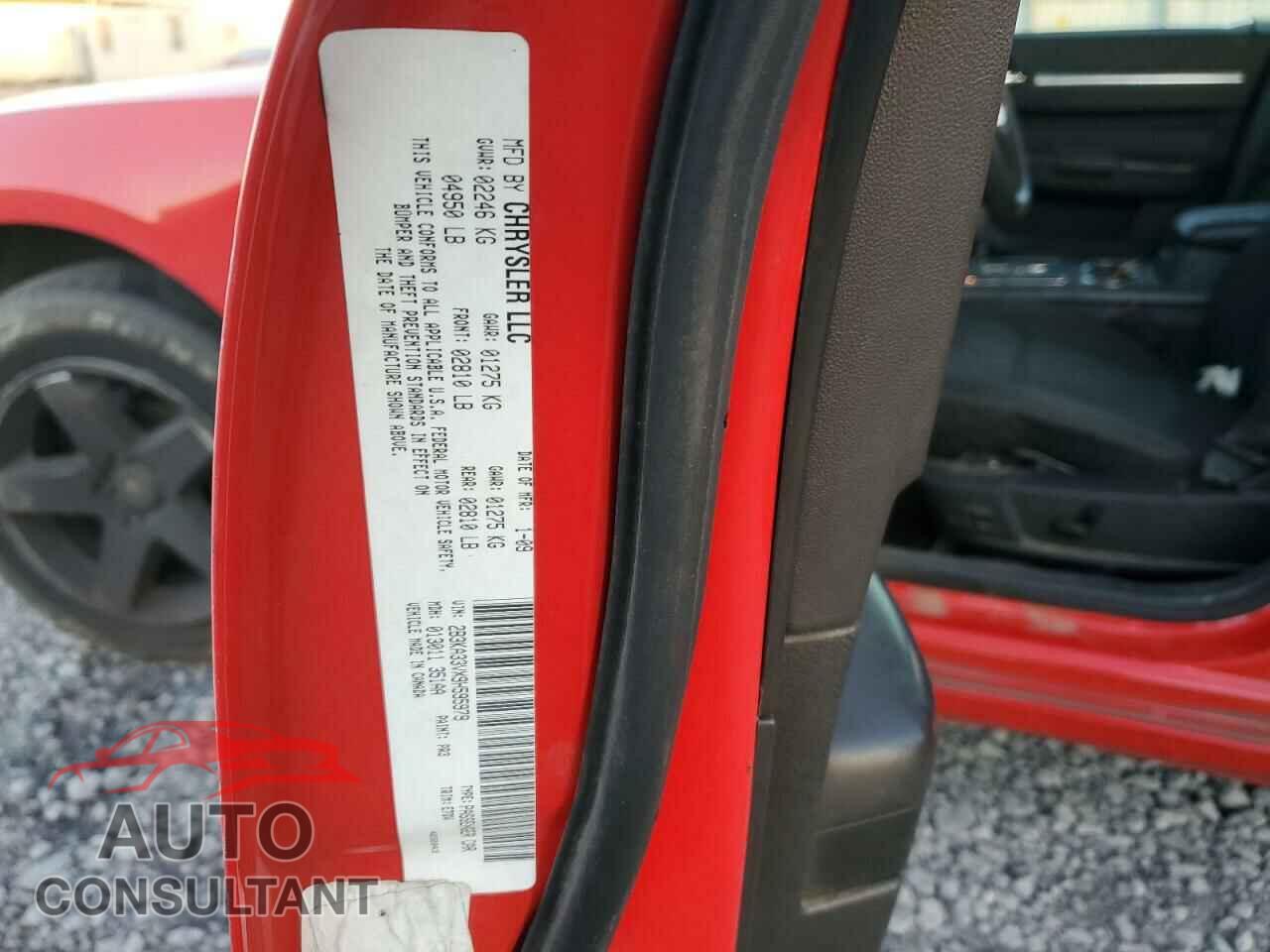 DODGE CHARGER 2009 - 2B3KA33VX9H595979