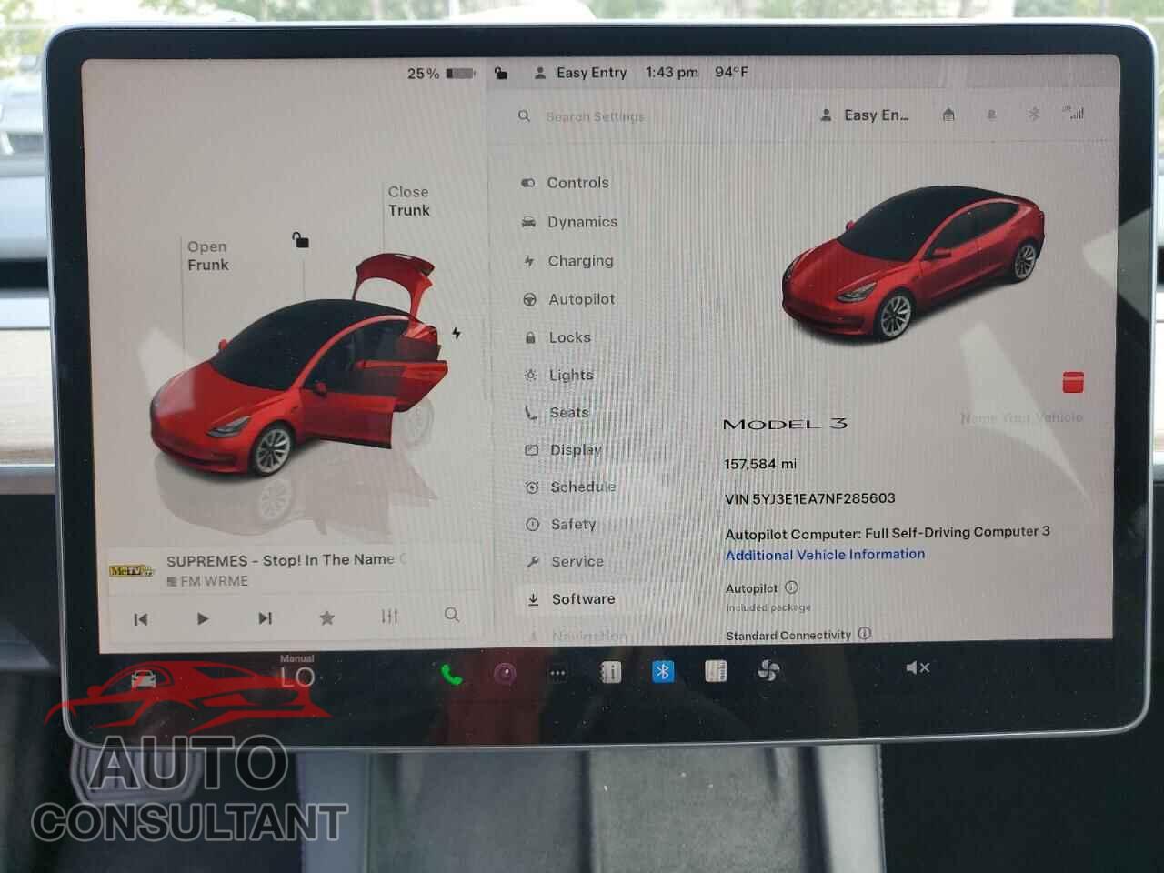 TESLA MODEL 3 2022 - 5YJ3E1EA7NF285603