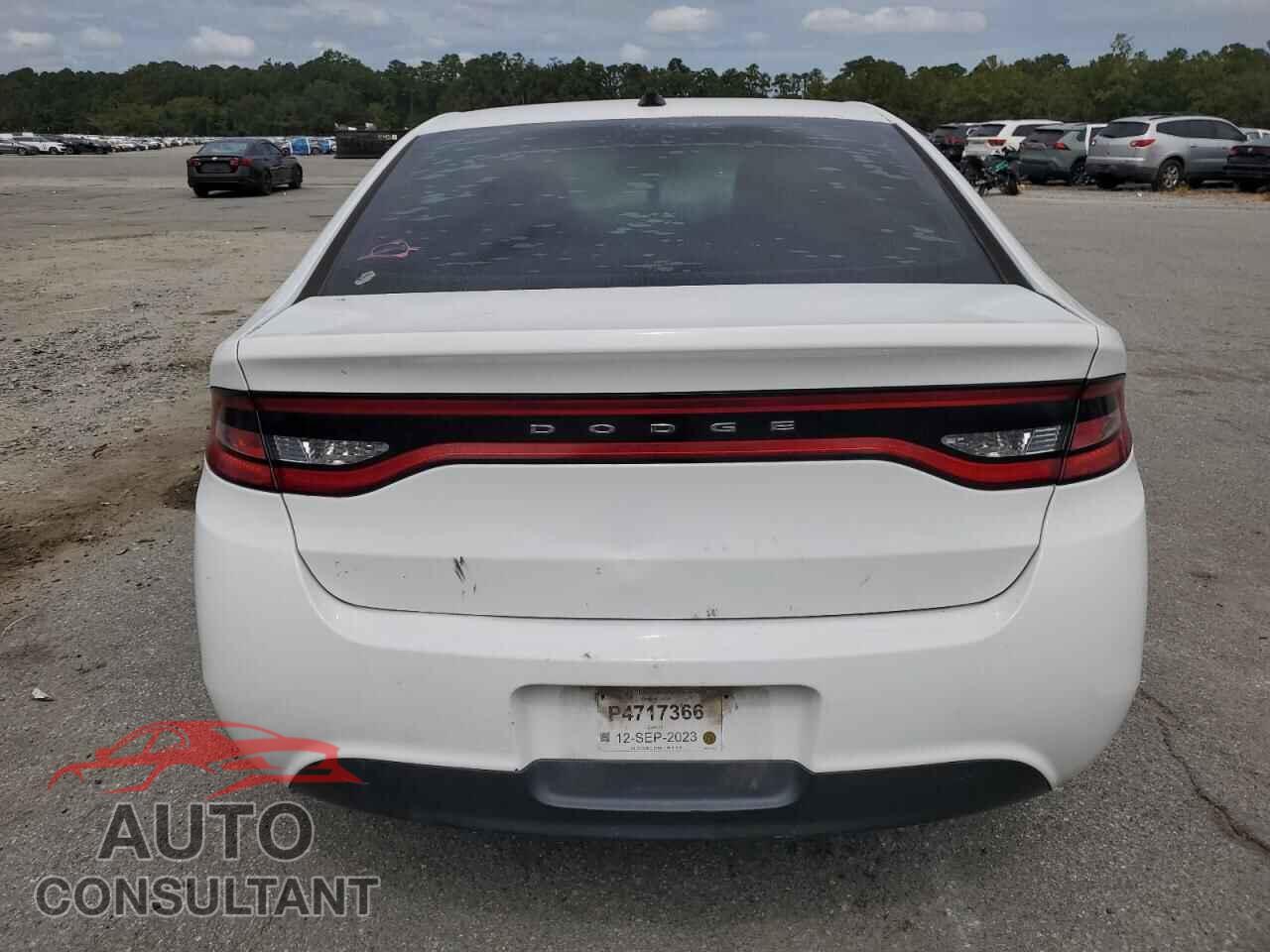 DODGE DART 2015 - 1C3CDFBB2FD222015