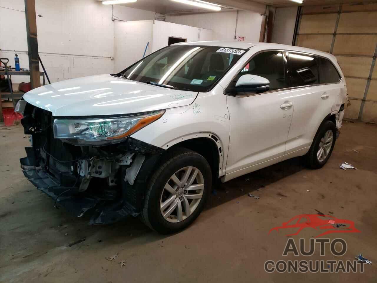 TOYOTA HIGHLANDER 2015 - 5TDBKRFH5FS198035
