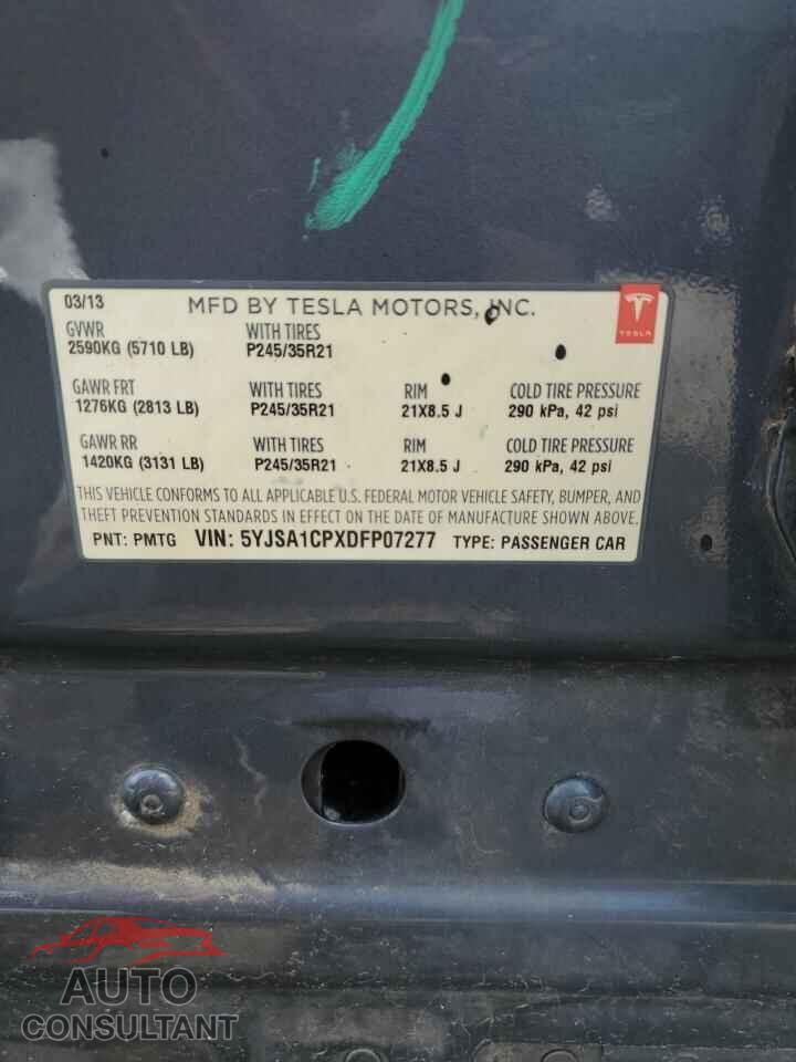 TESLA MODEL S 2013 - 5YJSA1CPXDFP07277