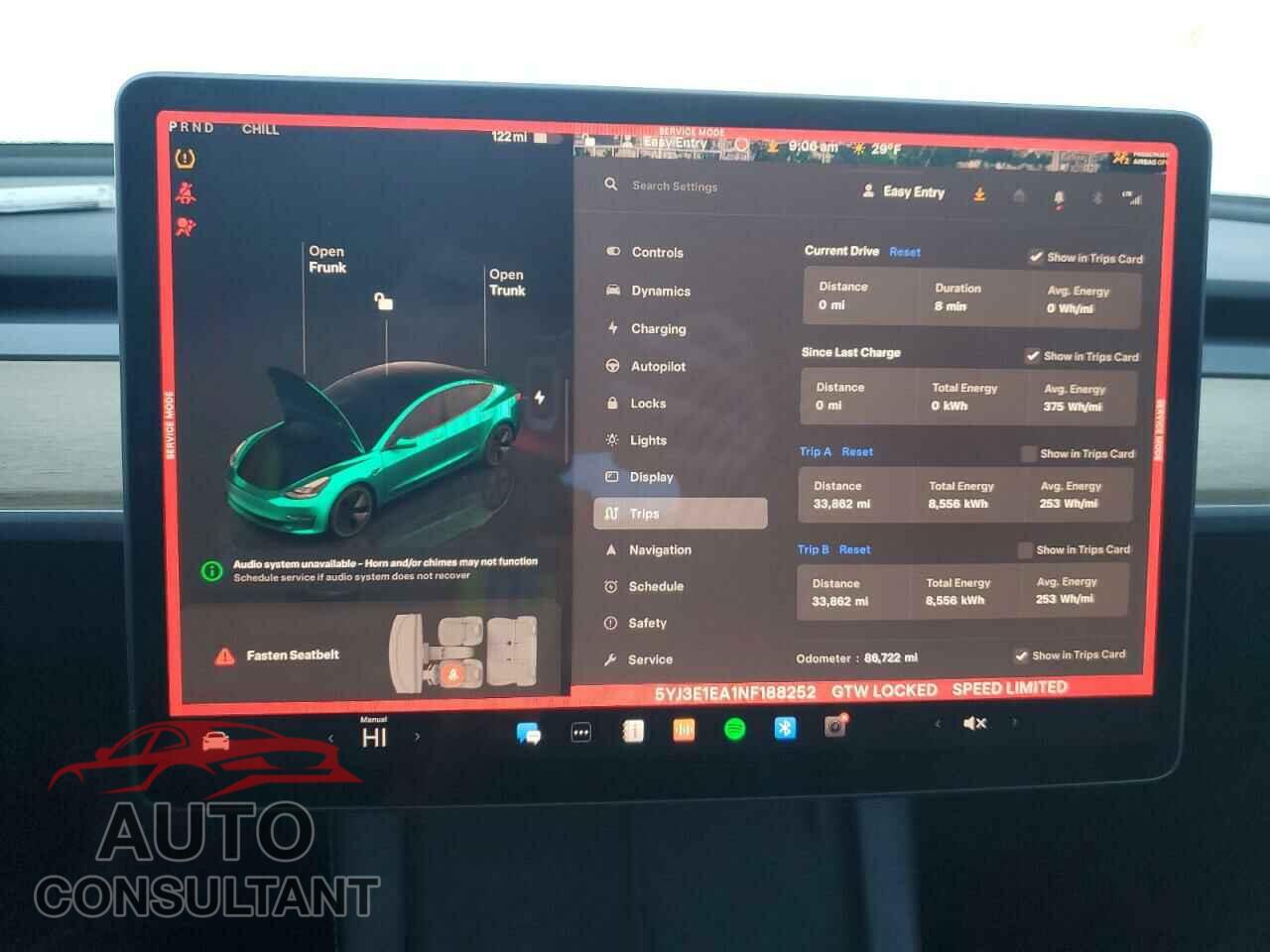 TESLA MODEL 3 2022 - 5YJ3E1EA1NF188252