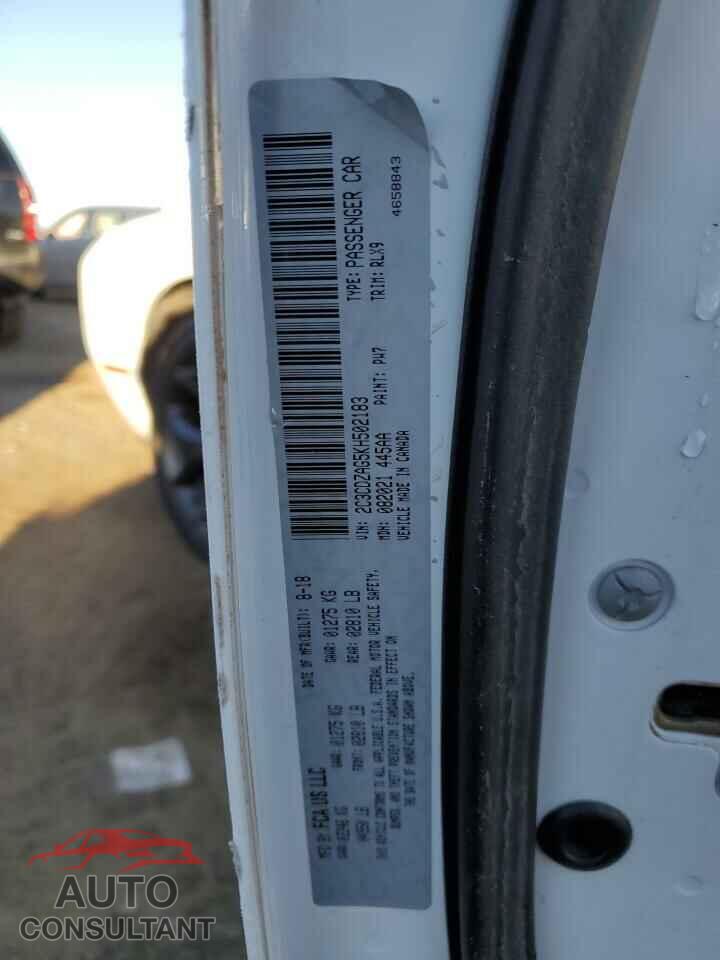 DODGE CHALLENGER 2019 - 2C3CDZAG5KH502183