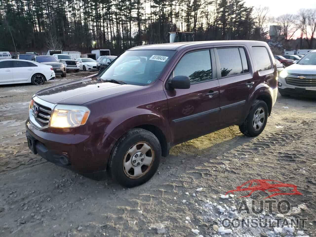HONDA PILOT 2013 - 5FNYF4H23DB049361
