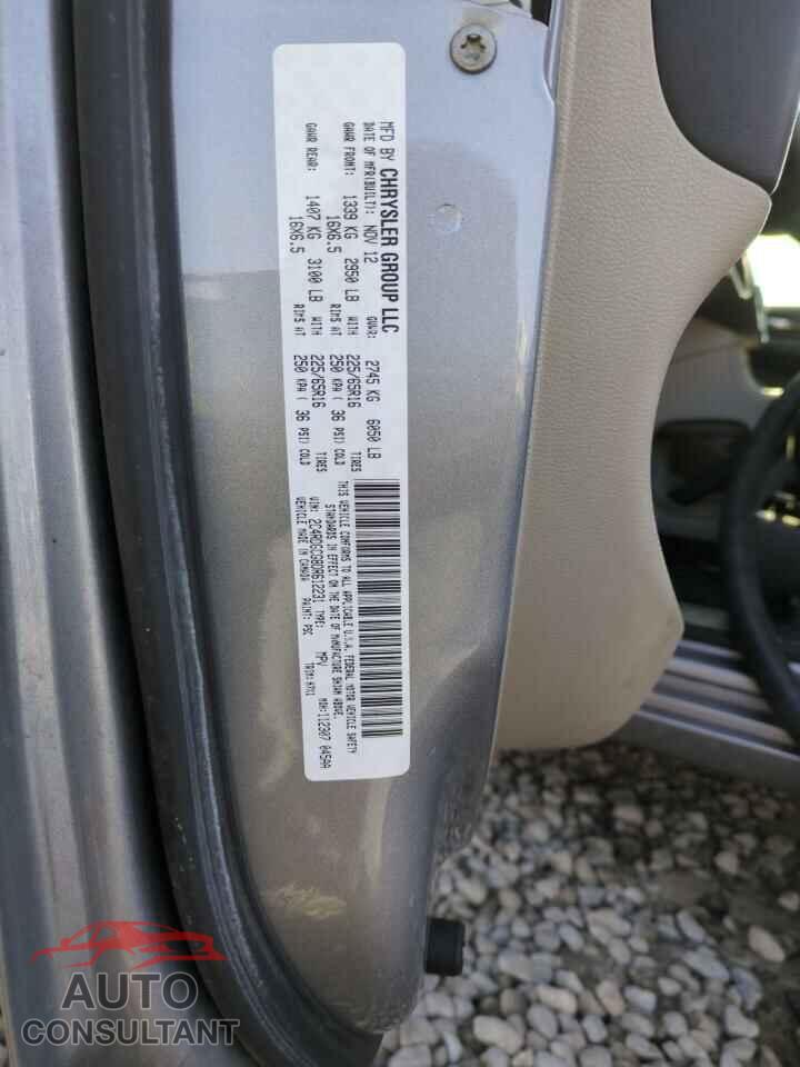 DODGE CARAVAN 2013 - 2C4RDGCG8DR612231
