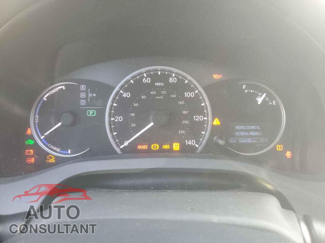 LEXUS CT 200 2012 - JTHKD5BH1C2062396