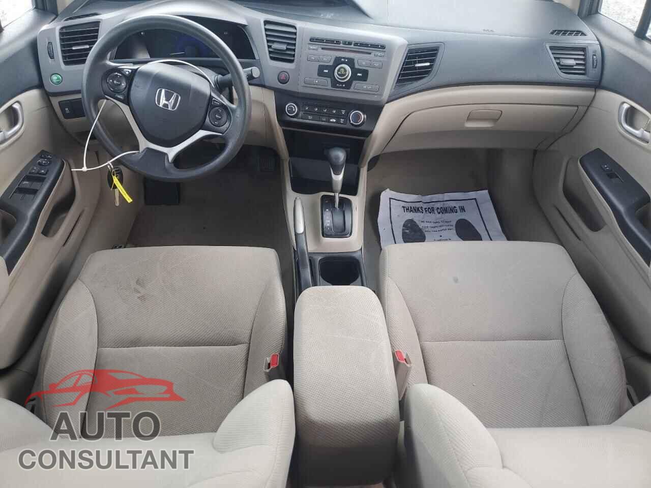 HONDA CIVIC 2012 - 19XFB2F59CE015160