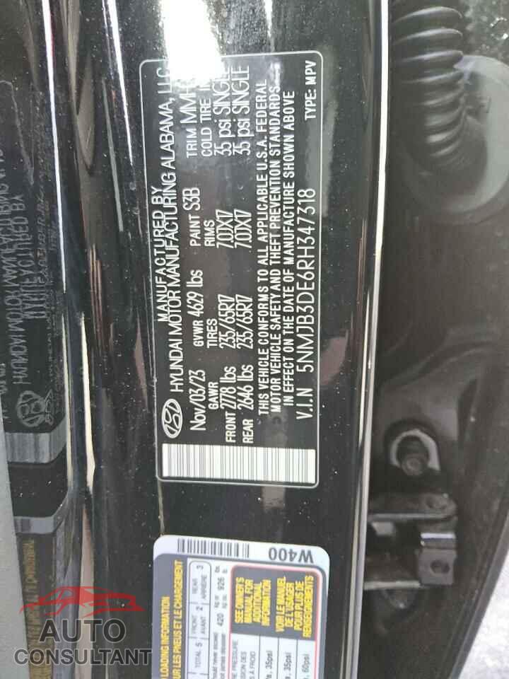 HYUNDAI TUCSON 2024 - 5NMJB3DE6RH347318